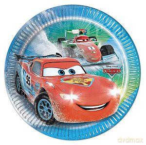 Talerzyki papierowe 20 cm Cars Ice