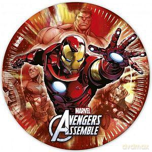Talerzyki papierowe 23 cm Avengers Multi Heroes