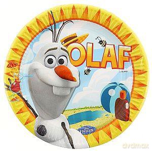 Talerzyki papierowe 23 cm Olaf Su mmer