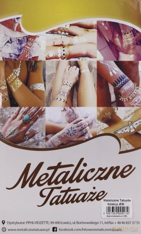 Tatuaże metaliczne - Kolekcja Jeni