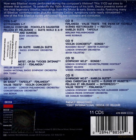Sibelius Great Performances [11CD]