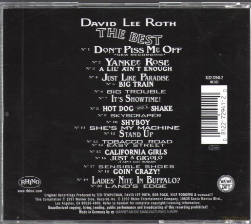 David Lee Roth: The Best [CD]