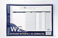 WZ Wydanie materiału na zewnątrz A4