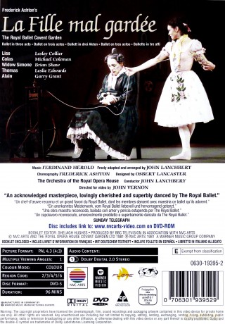 The Royal Ballet Covent Garden: La Fille Mal Gardee [DVD]