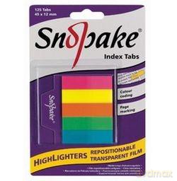 Zakładki indeksujące 45x12 mm neonowe transparentne