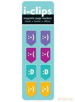 Zakładki magnetyczne I-Clips Emotikony