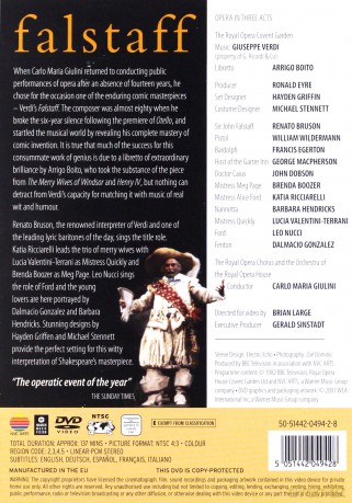 The Royal Opera Covent Garden: Verdi: Falstaff [DVD]