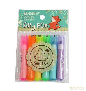 Zakreślacz mini Silly Fox 6 kolorów