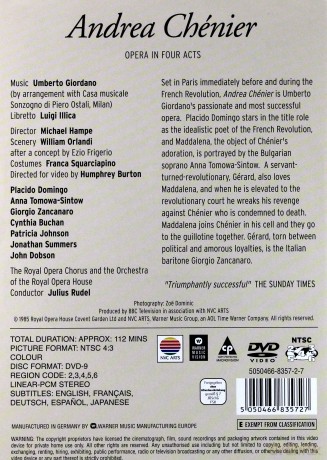 The Royal Opera Covent Garden: Gior: Andrea Chenier [DVD]