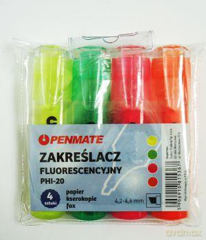 Zakreślacze fluorescencyjne 4 kolory
