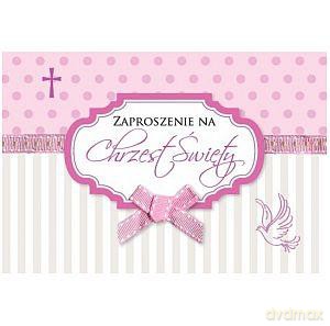 Zaproszenie Chrzest