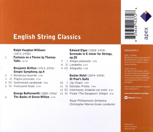 Royal Philharmonic Orchestra: English String Classics [CD]