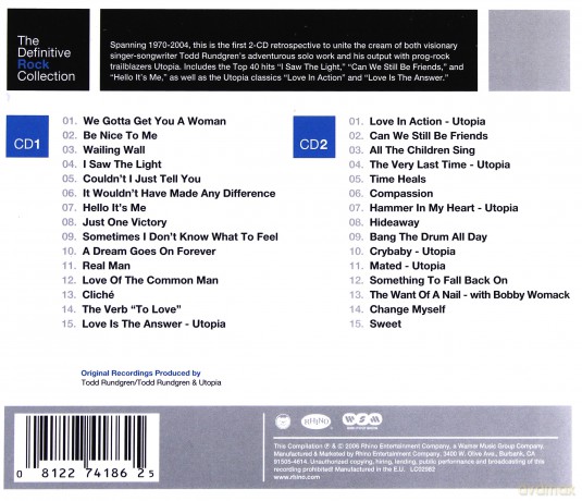 Todd Rundgren: Definitive Rock The Collection [2CD]
