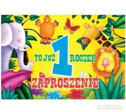 Zaproszenie urodzinowe 1 roczek