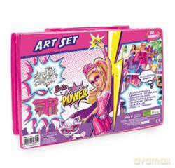 Zestaw artystyczny 68 elementów Barbie Princess Power