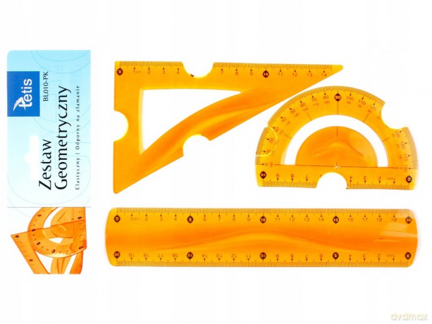 Zestaw geometryczny Pomarańczowy elastyczny