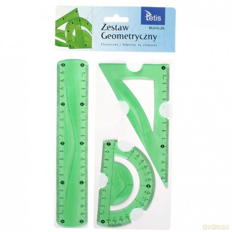 Zestaw geometryczny Zielony elastyczny