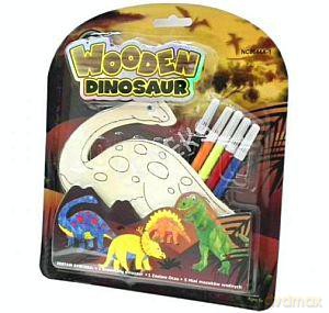 Zestaw kreatywny Drewniany dinozaur