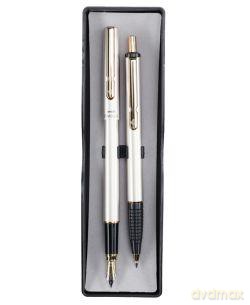 Zestaw Omega Gold Metallic w etui srebrny