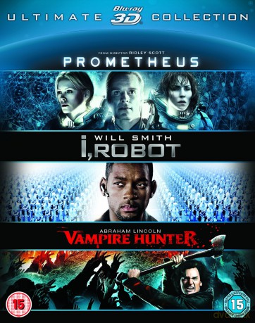 Prometheus / I, Robot / Abraham Lincoln Vampire Hunter BOX (Prometeusz / Ja, Robot / Abraham - Łowca wampirów) [3xBlu-Ray 3D]