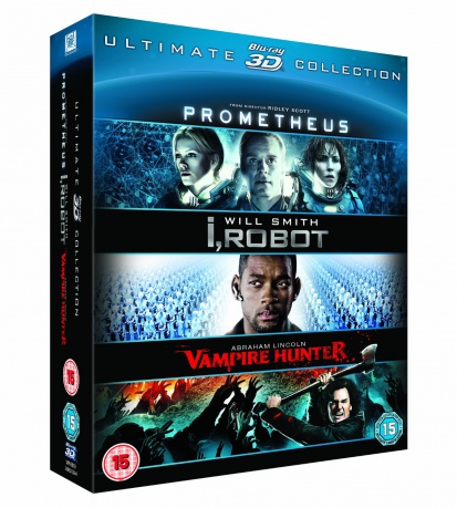 Prometheus / I, Robot / Abraham Lincoln Vampire Hunter BOX (Prometeusz / Ja, Robot / Abraham - Łowca wampirów) [3xBlu-Ray 3D]