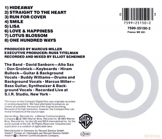 David Sanborn: Straight To The Heart [CD]