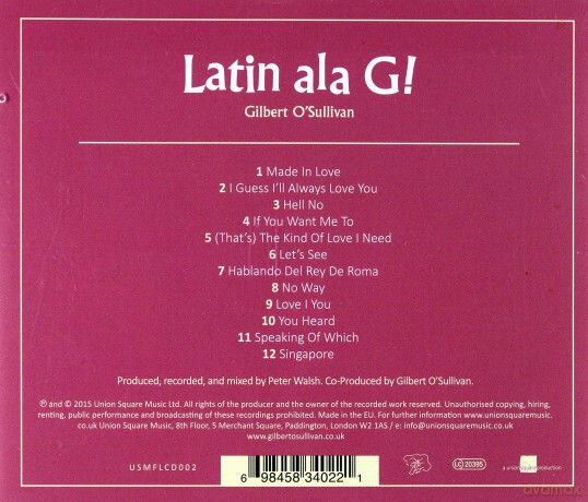 Gilbert O'sullivan: Latin Ala G [CD]