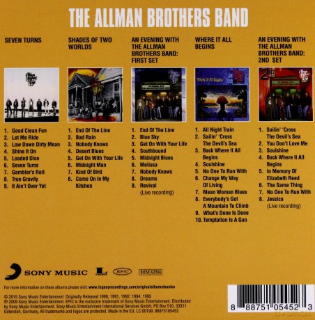 The Allman Brothers Band: Original Album Classics [5CD]