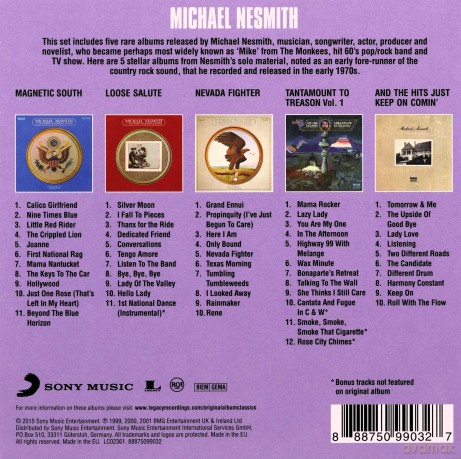 Michael Nesmith: Original Album Classics [5CD]