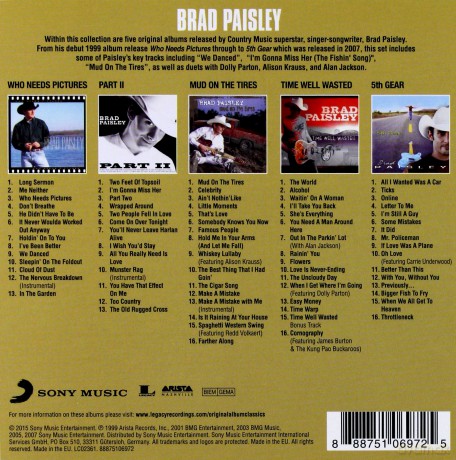 Brad Paisley: Original Album Classics [5CD]