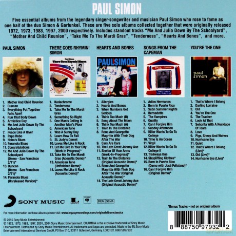 Paul Simon: Original Album Classics [5CD]