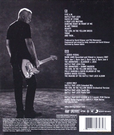 David Gilmour: Rattle That Lock [CD]+[Blu-Ray]