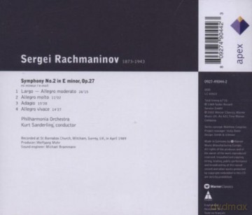 Kurt Sanderling/Philharmonia O: Rachmaninov: Sinfonie Nr.2 [CD]