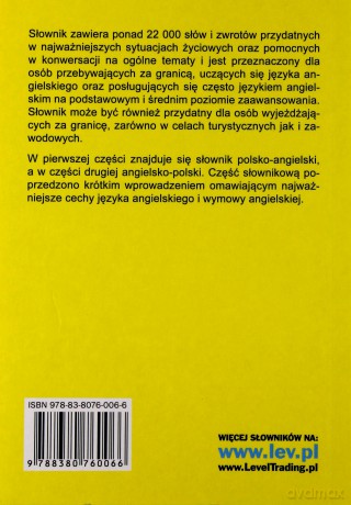 Słownik polsko - angielski, angielsko - polski [KSIĄŻKA]