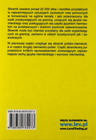 Słownik polsko - niemiecki, niemiecko - polski [KSIĄŻKA]