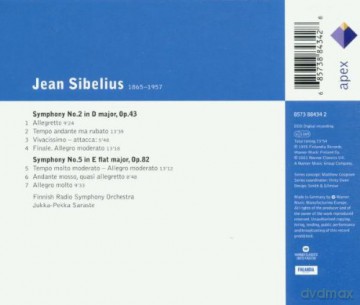 Saraste/Finnisches Radio Sinfo: Sibe: Sym.No.2&5 [CD]