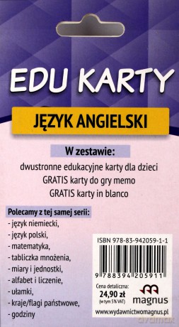 Edu Karty. Język angielski [KSIĄŻKA]