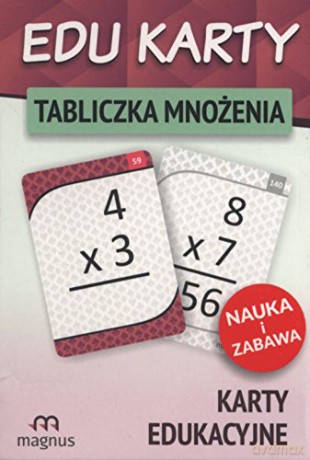 Edu Karty. Tabliczka mnożenia [KSIĄŻKA]
