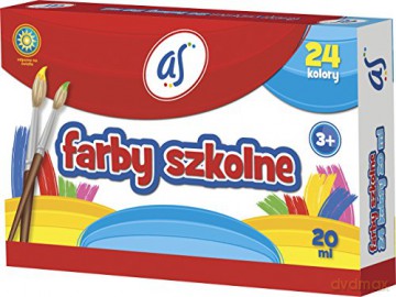 Farby szkolne 24 kolory 20 ml