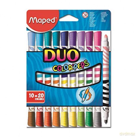 Flamastry Colorpeps Duo 10=20 kolorów