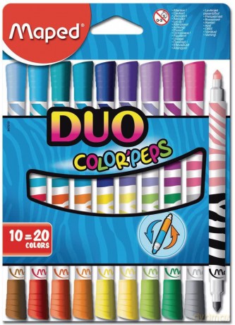 Flamastry Colorpeps Duo 10=20 kolorów