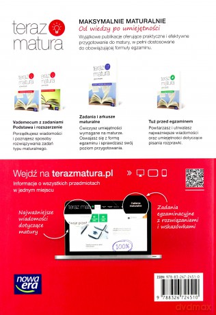 Teraz matura. J. polski. Vademecum z zadaniami zakres podstawowy [KSIĄŻKA]