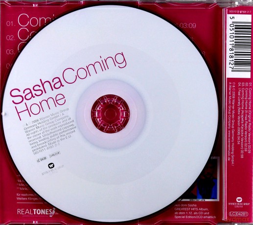 Sasha: Coming Home (maxi-single) [CD]