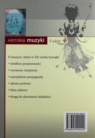 Historia muzyki 4. Podręcznik dla szkół muzycznych [KSIĄŻKA]
