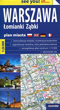 Warszaw. Łomianki Ząbki plan miasta 1:26 000 [KSIĄŻKA]