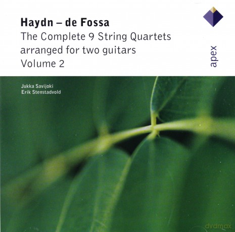 Haydn - de Fossa: String Quartets arranged for two guitars, vol.2 [CD]