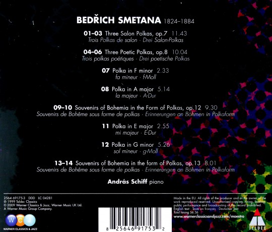 Andras Schiff: Smet: Polkas Op.7,8,12&13 Solo [CD]