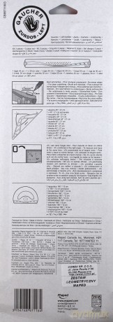 Zestaw Geometric leworęczni lin/ekier/kąt