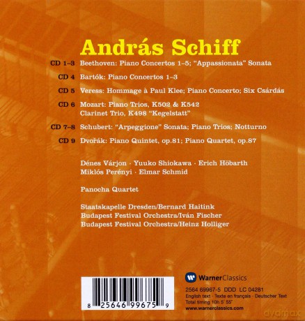 Andras Schiff: Beethoven/Mozart/Schubert: Concertos&Chamber Music [9CD]