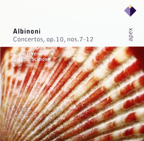 Claudio Scimone: Tomaso Albinoni: Violinkonzerte Op.10 nr 7-12 [CD]
